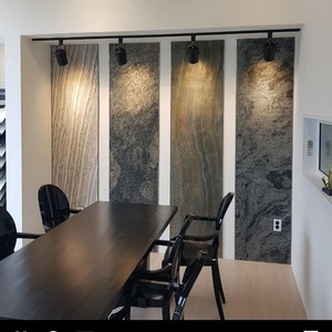 Natural Translucent Flexible Stone <b>Veneer</b> Beige Split Slate Tile Design Rustic Interior Exterior Wall Decoration House Resorts - Product Image 4