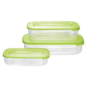 Juego de recipientes para alimentos 3 piezas (930 ml, 1,9 y 3,0 litros) FAMILY FOOD Verde 904057281A - Product Image 1