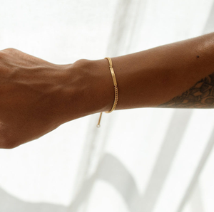 Kişiselleştirilmiş oyma paslanmaz çelik Mini Bar takı bilezik özel PVD kaplama <span class=keywords><strong>18k</strong></span> altın bordür zinciri hediye kız arkadaşı Bar bilezik - Product Image 1