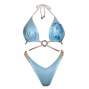 ชุดเดรสเซ็กซี่สำหรับเที่ยวชายหาดชุดบิกินี่ประดับลูกปัดตัวหนาชุดบิกินี่พร้อมสวมใส่ความเซ็กซี่ดีไซน์ใหม่ออกแบบได้ตามต้องการ - Product Image 4