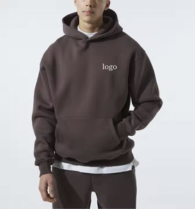 Pull à capuche personnalisé unisexe 100% coton biologique imprimé lourd et surdimensionné Street Wear mode pour hommes pour l'hiver - Product Image 1