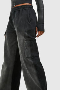 ชุดกีฬา2ชิ้นเสื้อครอปแบบมีฮู้ดสไตล์วินเทจ - Product Image 4