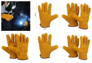 Guantes de conductor de grano de cabra Guantes de trabajo de soldadura de seguridad de cuero de piel de oveja Guante de conducción de trabajo - Product Image 5