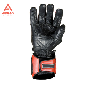 Gants de course moto Aifran Pro-Shield : Protection renforcée en cuir avec protection des jointures pour la conduite sur route et sur circuit - Product Image 3