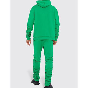 Survêtement pour hommes survêtement garçons 100% coton velours polyester nylon survêtement de sport empilé personnalisé survêtements évasés ensemble pour - Product Image 2