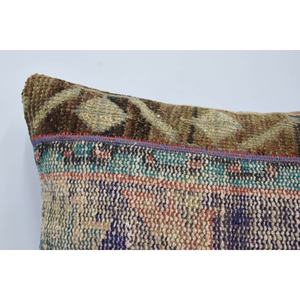 Tapete Decorativo Bohemio Multicolor de Lana Kantha de 16x24, Vintage, Bordado, con Estampado Floral, Tejido, Antideslizante y Ecológico - Product Image 2