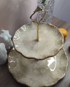 Handmade DIY 3-Tier Circular Display for <b>Resin</b> Crafts Round Shape Fruit Tray Epoxy <b>Mold</b> Tea Tray Table <b>Silicone</b> <b>Mold</b> - Product Image 1