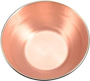 Bol à fruits rond en cuivre pur de qualité supérieure, finition mate satinée, bol à salade en cuivre de qualité supérieure, bol à salade italien - Product Image 2