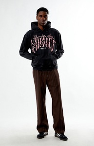 เสื้อฮู้ดผ้าฝุ่นแอซิดพร้อมโลโก้ออกแบบได้ตามต้องการ - Product Image 6