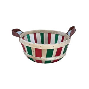 Wholesale Handicraft <b>Wood</b> <b>Baskets</b> Large Round Wooden <b>Baskets</b> with Handles Fruit <b>Baskets</b> from Vietnam factory - Product Image 2