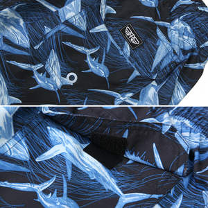 กางเกงขาสั้นลำลองผู้ชายไซส์ใหญ่ ปี 2025 พิมพ์ลายแบบ Sublimation มีเชือกผูกเอว บริการ OEM ODM ขั้นต่ำสั่งซื้อน้อย แฟชั่นกลางแจ้ง โพลีเอสเตอร์ 100% - Product Image 4