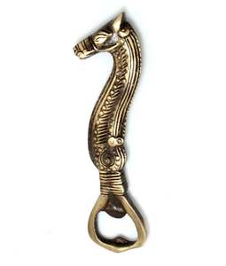 Ouvre-bouteille en laiton AK hippocampe en laiton fini antique au prix de gros pour les accents de bar/vaisselle - Product Image 1