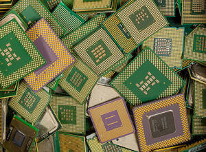 Procesadores de CPU electrónicos de desecho para recuperación de oro y procesamiento de residuos electrónicos, mezcla de restos de procesadores de CPU y residuos electrónicos - Product Image 5