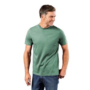 เสื้อยืดคอกลมแขนสั้นสำหรับผู้ชายเสื้อยืดผ้าฝ้ายทรงพอดีตัวปกติสำหรับฤดูร้อนน้ำหนักเบาคลาสสิก - Product Image 1