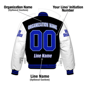 Custom Chapter Varsity <b>Jacket</b> Phi|Beta|Sigma <b>White</b> Sleeve 19|14 Fraternity <b>Jacket</b> - Product Image 2