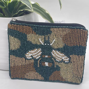 Handmade Colorful Beaded Coin <b>Purse</b> Kids Teens Custom Fabric Wallet Zipper Closure Cute Card Holder Pocket <b>Money</b> <b>Purse</b> Wholesale - Product Image 1