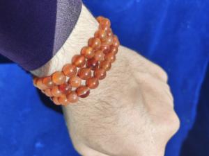 Venta al por mayor de piedra natural precio barato cristales superventas cornalina roja 8mm cuentas curación joyería pulsera para la venta - Product Image 2