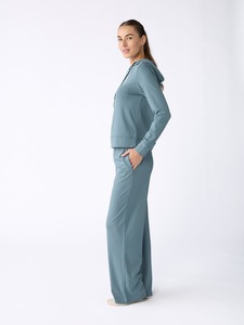 Ensemble de survêtement athlétique réversible en deux pièces pour femmes, 100% coton, hip-hop, respirant, hiver, haute élasticité, écologique - Product Image 6