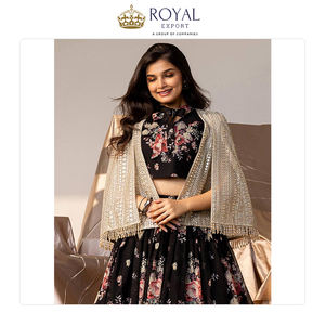 Vente dans le monde entier Qualité assurée Robes de mariée légères pour enfants Lehenga Choli avec Georgette Travail à vendre - Product Image 5