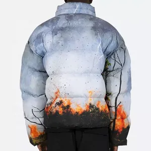 Veste matelassée formelle imperméable unisexe printemps/hiver avec logo et couleur personnalisés coupe-vent - Product Image 3