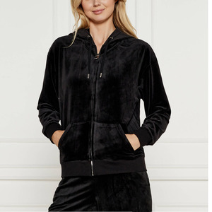 Ajuste moderno con capucha con cordón ajustable y amplio bolsillo tipo canguro - Product Image 1