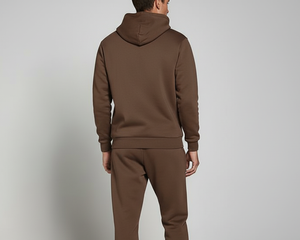Traje de Jogger de algodón 100% sólido con capucha de moda para hombres y mujeres | Chándal con logotipo personalizado | Ropa de invierno informal - Product Image 4