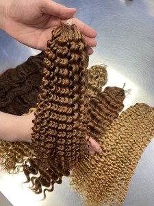 <span class=keywords><strong>Extension</strong></span> per <span class=keywords><strong>Capelli</strong></span> Umani a Uncinetto con Piume Colorate Ondulate e Ricce, Anelli a Spirale, <span class=keywords><strong>Trecce</strong></span> Boho Invisibili - Product Image 2