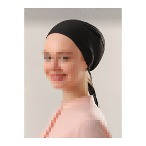 Bonnet de bain en coton antidérapant pour femme avec design à lacets croisés pour la natation et la piscine - Product Image 5