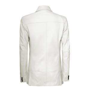 Veste de costume en cuir à 2 boutons décontractée pour femmes à manches longues motif imprimé imperméable peau d'agneau véritable manteau Blazer élégant extérieur - Product Image 2