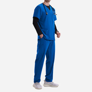 Ensemble de blouses médicales pour hommes de haute qualité personnalisées 2026, tissu en toile avec élasthanne, design en gros, impression de logo - Product Image 6