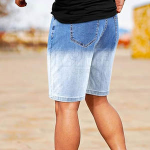 Best-seller Short en jean 100% coton de haute qualité pour homme à séchage rapide vente en ligne de style décontracté à motif solide - Product Image 2