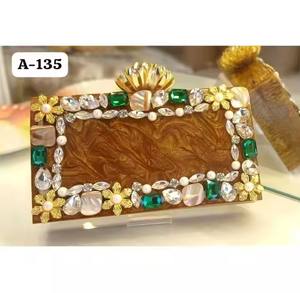 Handmade <b>Clutch</b> With Classic Rajasthani Embroidery Designed To Complement Sarees Lehengas And Fusion Attire Alike - Product Image 1