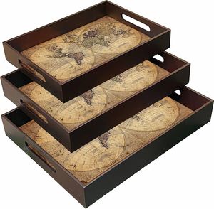 ถาดเสิร์ฟไม้แข็งสำหรับตกแต่งบ้านหรูหราขายดีมากสำหรับทำรังพิมพ์โลโก้ MDF งานฝีมือ HF คุณสมบัติที่ยั่งยืน - Product Image 3