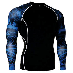 PASAKYA UPF50 Rash Guard respirant en polyester et élasthanne pour Jiu Jitsu MMA, couleur personnalisée, manches longues, unisexe - Product Image 4