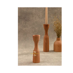Eco Friendly Wooden Candle Holder Decorative Wood Stand for Pillar and <b>Tea</b> <b>Light</b> Candles - Product Image 3