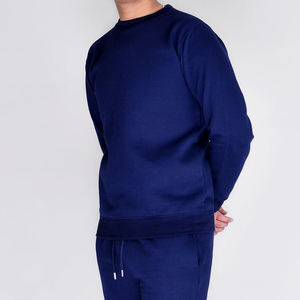 Pull-over OEM de haute qualité Sweat-shirt à col rond vierge teint en plaine en coton imprimé personnalisé pour hommes - Product Image 3