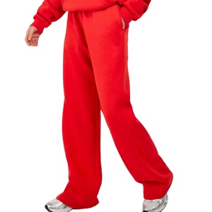 Quick Dry Women Tracksuit 100% Cotton Solid <b>Red</b> Color Women breathable Tracksuit 2026 - Product Image 5