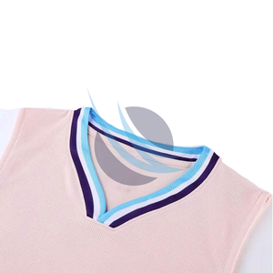 Vente en gros d'uniformes de basket-ball unisexes pour hommes, vêtements d'équipe sans manches à séchage rapide, vêtements de sport, entraînement avec logo personnalisé pour adultes - Product Image 2