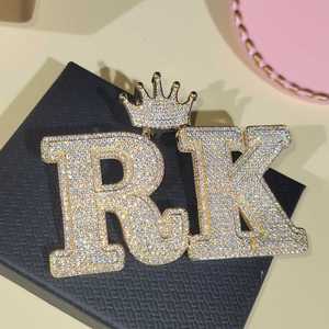 Pendentifs Breloques Papillons Multicolores en Moissanite Tailles Assorties, Plaqué Rhodium, Argent Sterling 925, Bijoux Hip Hop de Luxe - Product Image 5