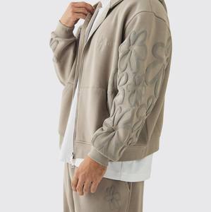 Chándales con estampado de soplo de alta calidad para hombre, ropa de calle, pantalones de chándal personalizados de algodón, conjuntos de Sudadera con capucha en Fratres Sports - Product Image 2