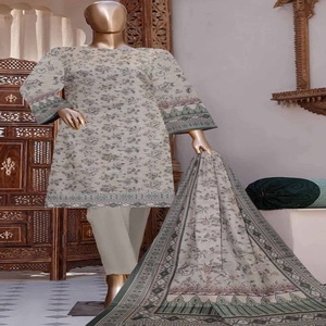 Ropa DE TRABAJO bordada de alta calidad para mujer, ropa informal, trajes de césped para mujer, copia maestra India pakistaní fiable de larga duración - Product Image 6
