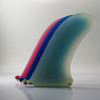 Ailerons de planche de surf Longboard en fibre de verre de 9 pouces de conception OEM accessoires d'aileron de planche de surf personnalisés bienvenus