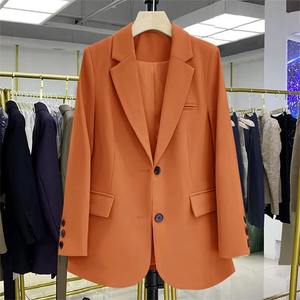 Elegante chaqueta de mujer de doble botonadura, elegante chaqueta de traje de negocios informal con bolsillos para reuniones de trabajo y uso diario - Product Image 2