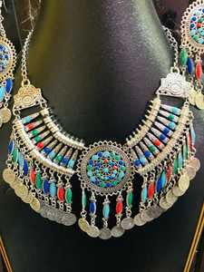 Factory Direct Supplier Ladies Jewelry Sets in Afghan Style Handcrafted Wedding & Party Wear Afghan Jewelry Sets for Sale - Product Image 6