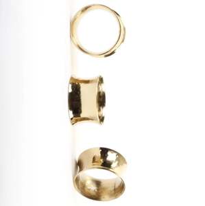 Rond de serviette en métal artisanal décor de Table moderne pour réception de mariage dîner à la maison et utilisation au restaurant - Product Image 1