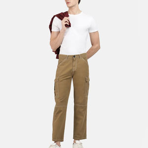 Pantalon Cargo Homme de Qualité Supérieure Look Décontracté et Élégant avec Couleur Unie Tendance Service OEM Disponible - Product Image 4