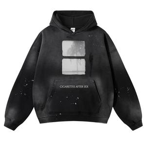 Men's Vintage Oversize <b>Hoodie</b> Sweatshirt Fashionable Luxury Brand Winter Fashion Solid Zipper Embroidered Technique Cartoon Foam - Product Image 3