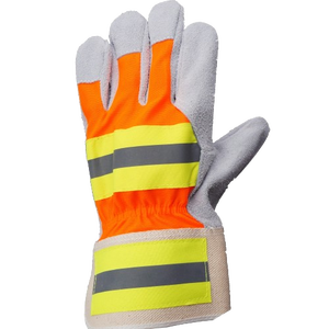 ถุงมือเซฟตี้หนังกันลื่นขนาด XL สำหรับงานเชื่อมเชื่อมงานสวนป้องกันมือและแขน - Product Image 2