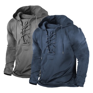 Sudadera con Capucha Personalizada para Hombre, 100% Algodón Orgánico, Lavado Vintage, Tejido Grueso, Bordada, Corte Holgado, Ecológica - Product Image 5