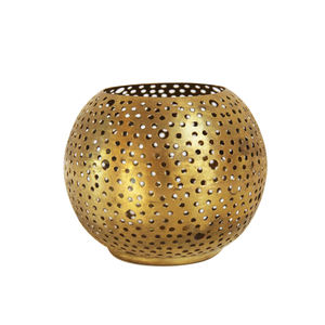 Ornements d'éclairage Support votif Maison Hôtel Restaurant Décoration Bougeoir Plaqué Or Bougeoir Pour La Fête De Noël - Product Image 1